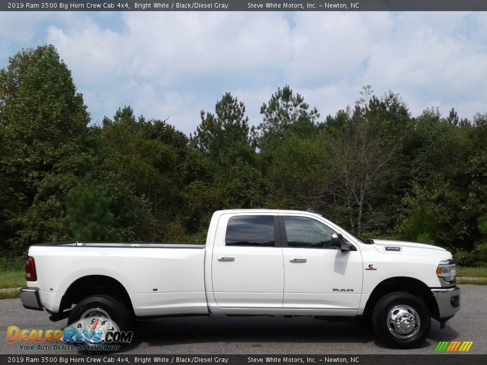 2019 Ram 3500 Big Horn Crew Cab 4x4 Bright White / Black/Diesel Gray Photo #5