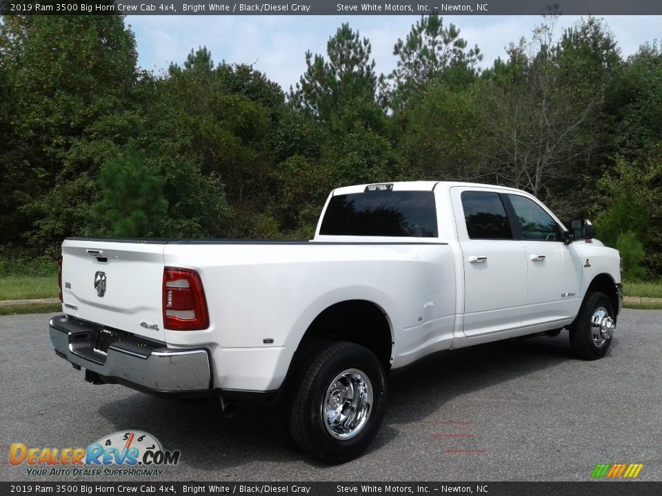 2019 Ram 3500 Big Horn Crew Cab 4x4 Bright White / Black/Diesel Gray Photo #6