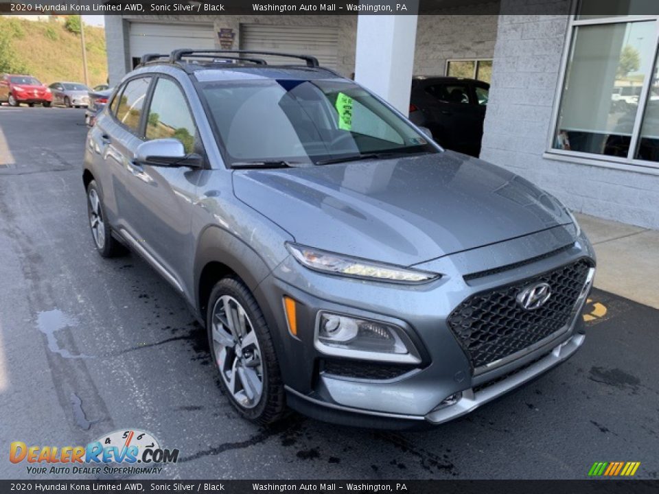 2020 Hyundai Kona Limited AWD Sonic Silver / Black Photo #2