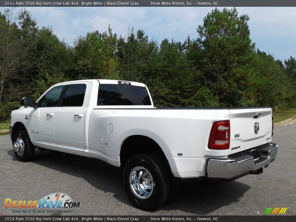 2019 Ram 3500 Big Horn Crew Cab 4x4 Bright White / Black/Diesel Gray Photo #8