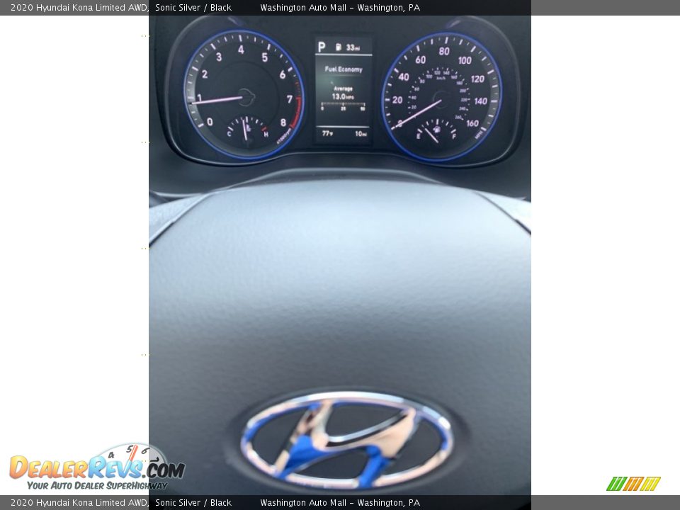 2020 Hyundai Kona Limited AWD Sonic Silver / Black Photo #32