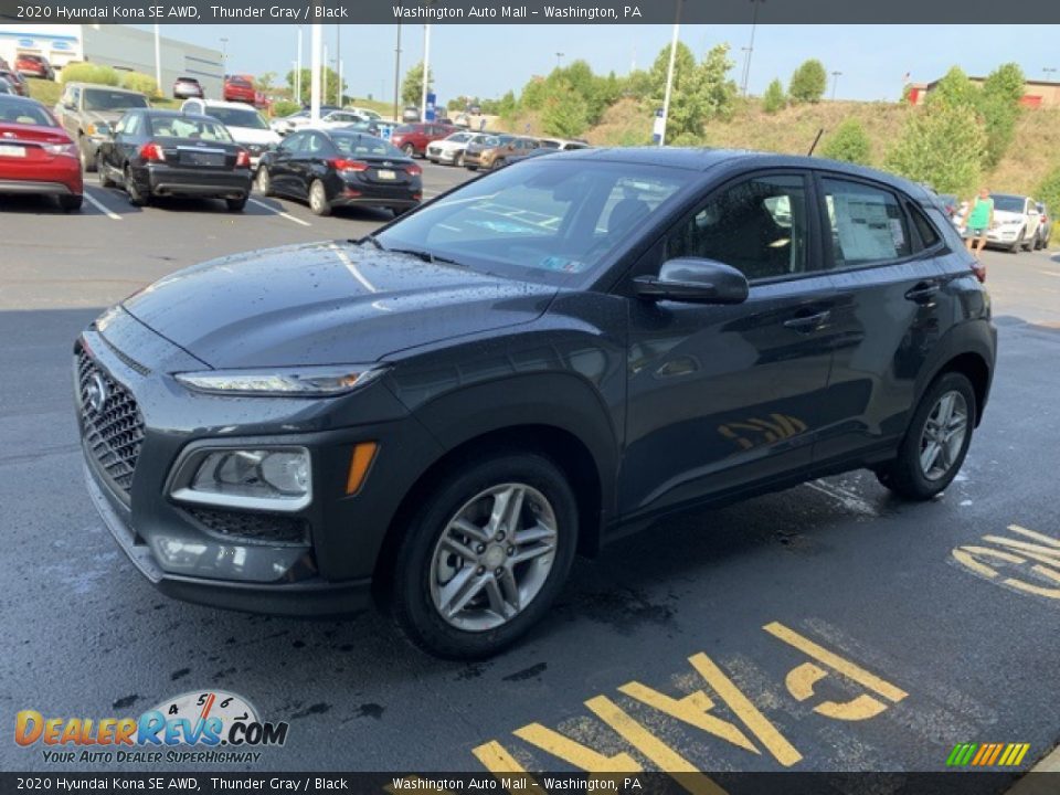 2020 Hyundai Kona SE AWD Thunder Gray / Black Photo #7