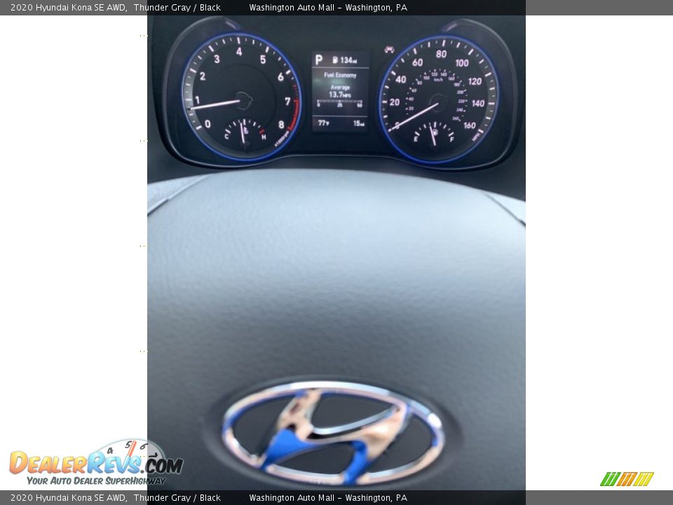 2020 Hyundai Kona SE AWD Thunder Gray / Black Photo #31
