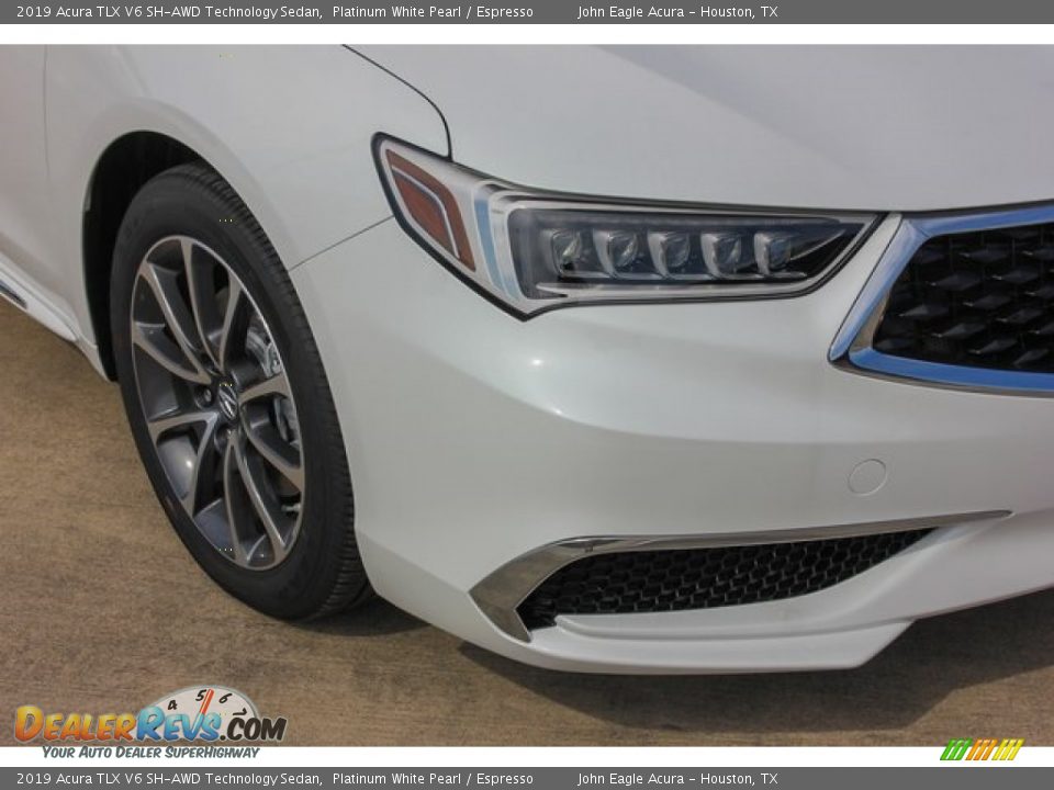 2019 Acura TLX V6 SH-AWD Technology Sedan Platinum White Pearl / Espresso Photo #10