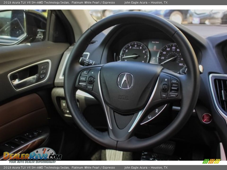 2019 Acura TLX V6 SH-AWD Technology Sedan Platinum White Pearl / Espresso Photo #12