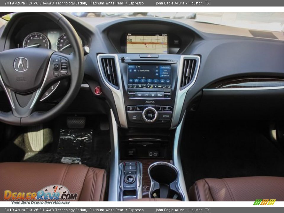 2019 Acura TLX V6 SH-AWD Technology Sedan Platinum White Pearl / Espresso Photo #13