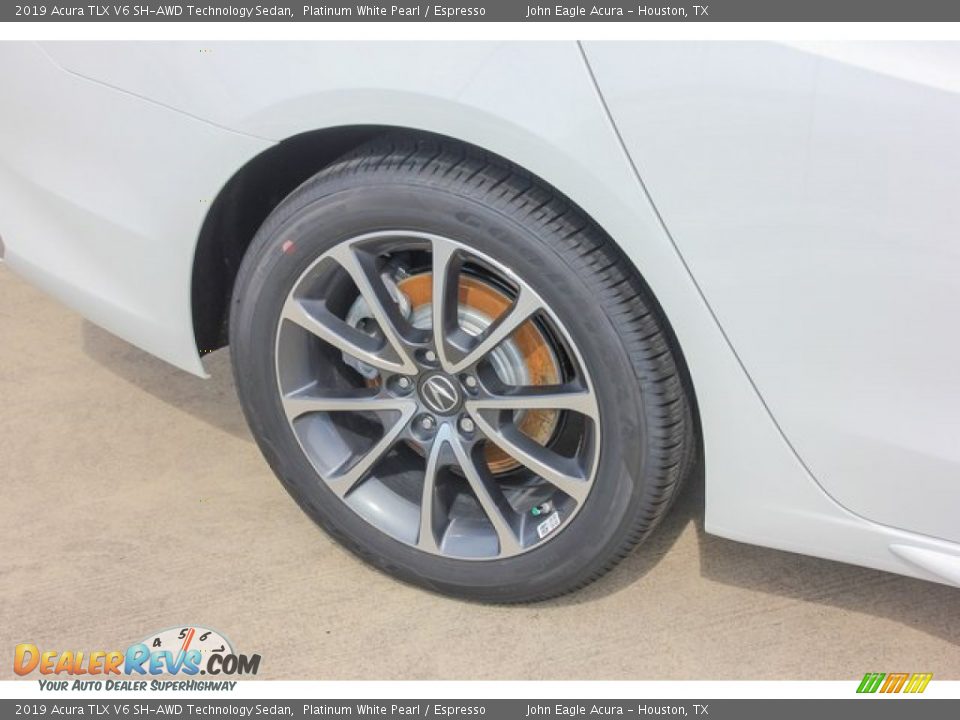 2019 Acura TLX V6 SH-AWD Technology Sedan Platinum White Pearl / Espresso Photo #18