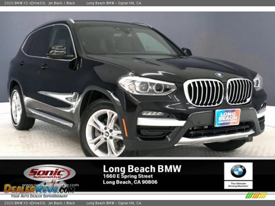 2020 BMW X3 sDrive30i Jet Black / Black Photo #1