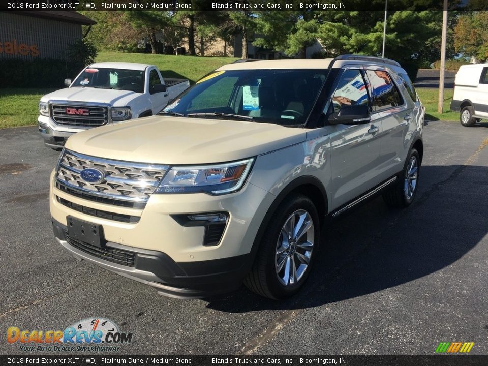 2018 Ford Explorer XLT 4WD Platinum Dune / Medium Stone Photo #2