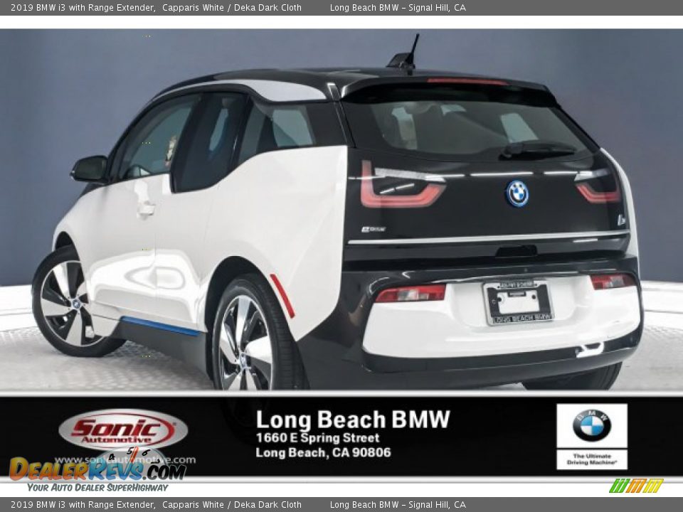 2019 BMW i3 with Range Extender Capparis White / Deka Dark Cloth Photo #2