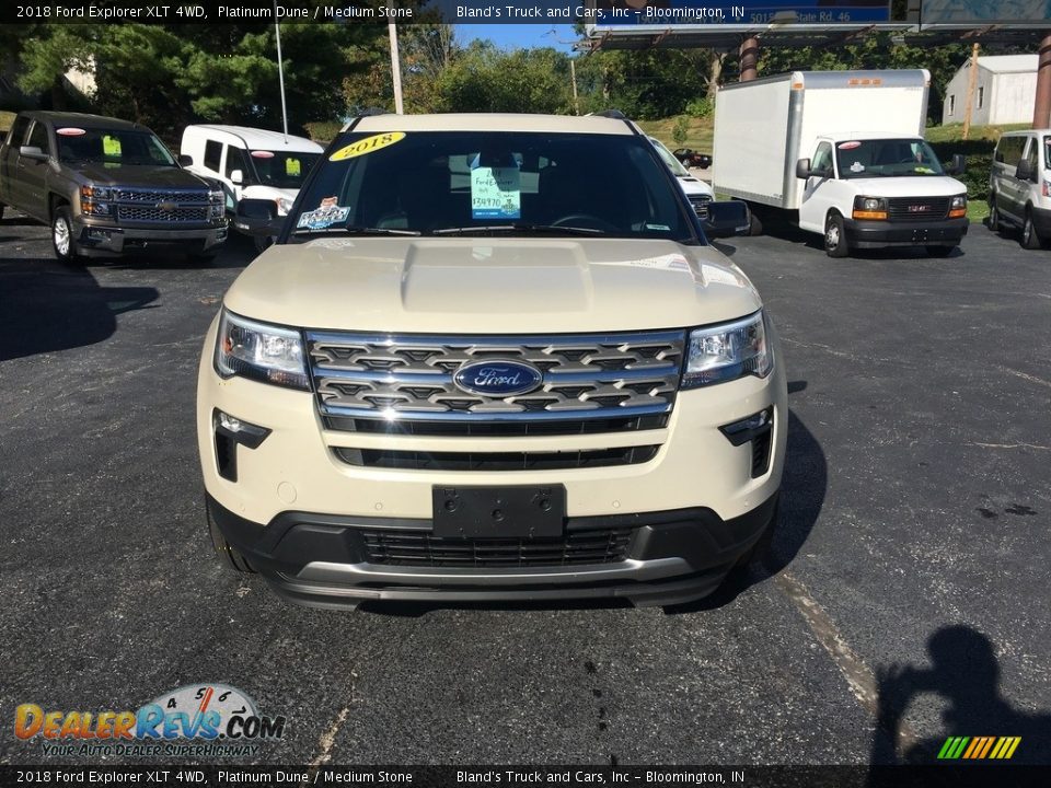 2018 Ford Explorer XLT 4WD Platinum Dune / Medium Stone Photo #3