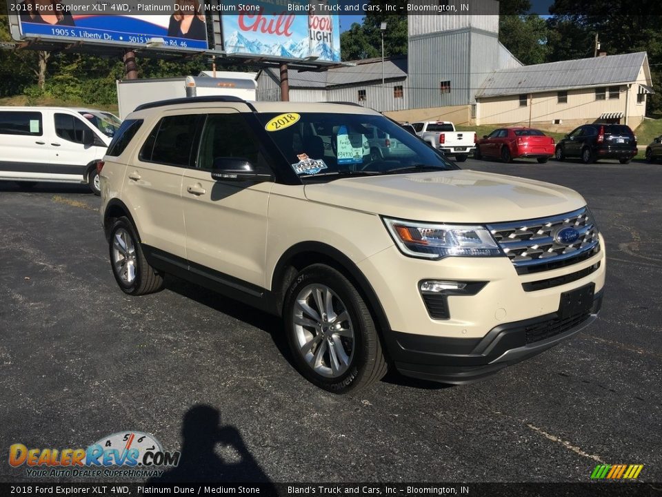 2018 Ford Explorer XLT 4WD Platinum Dune / Medium Stone Photo #4