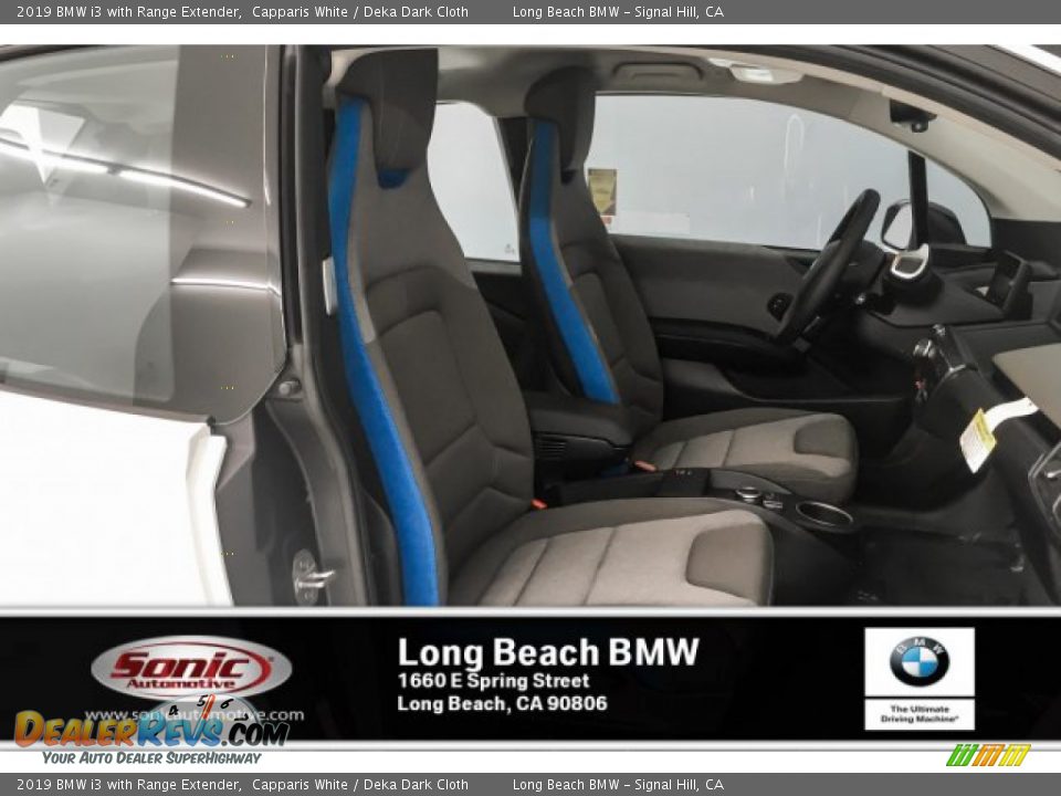 2019 BMW i3 with Range Extender Capparis White / Deka Dark Cloth Photo #5