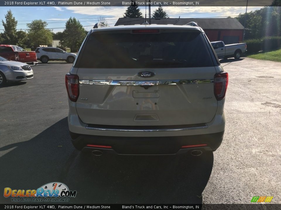 2018 Ford Explorer XLT 4WD Platinum Dune / Medium Stone Photo #7