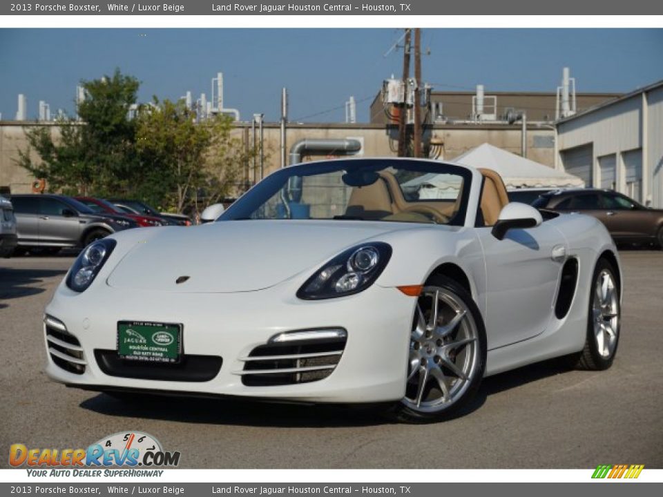 2013 Porsche Boxster White / Luxor Beige Photo #1