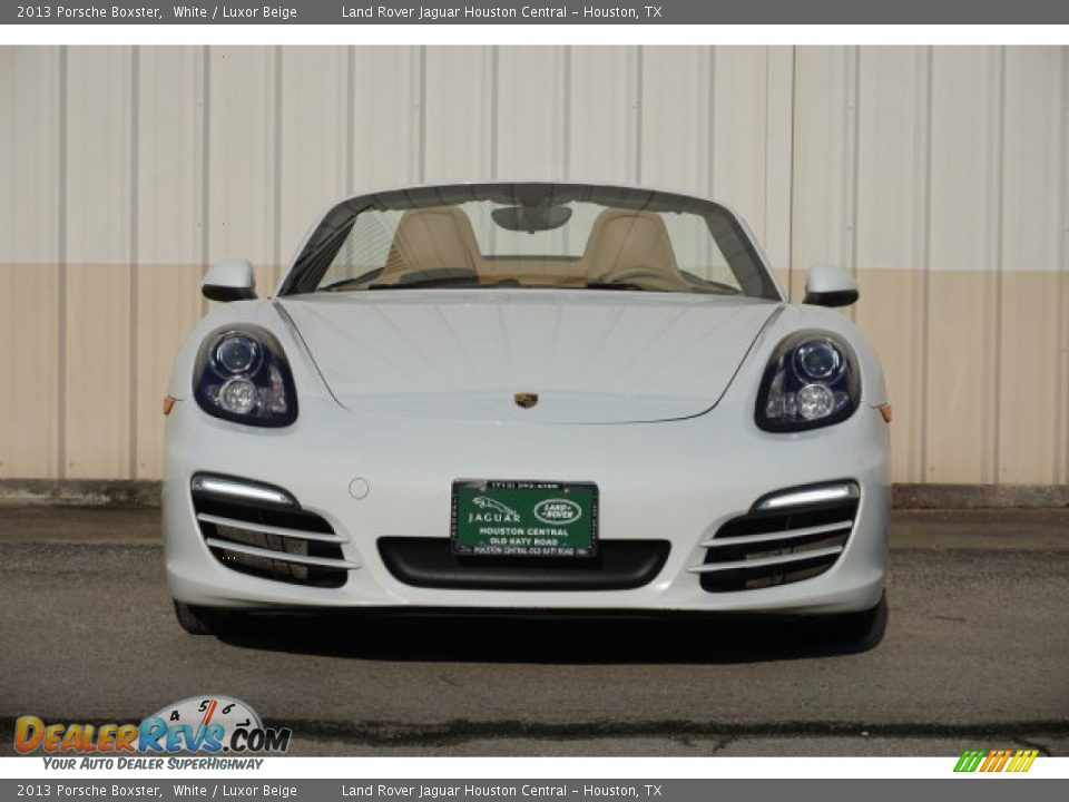 2013 Porsche Boxster White / Luxor Beige Photo #2