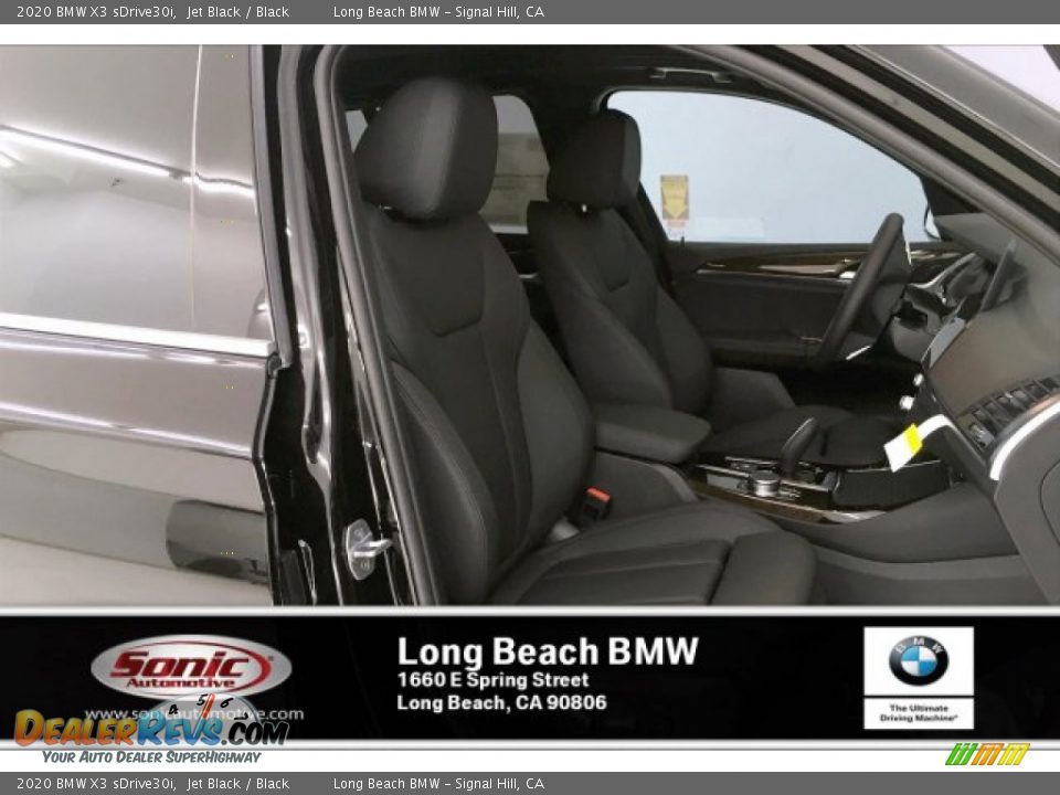 2020 BMW X3 sDrive30i Jet Black / Black Photo #7