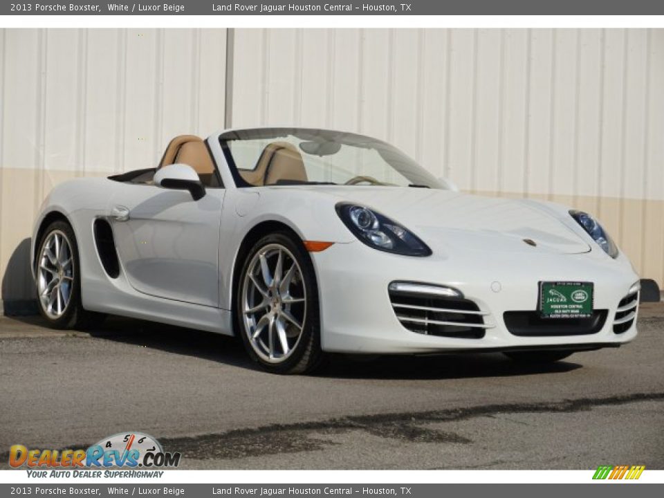 2013 Porsche Boxster White / Luxor Beige Photo #3