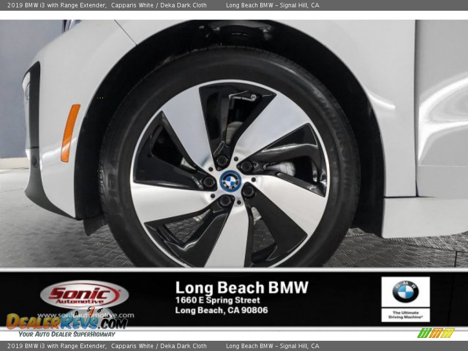 2019 BMW i3 with Range Extender Capparis White / Deka Dark Cloth Photo #9