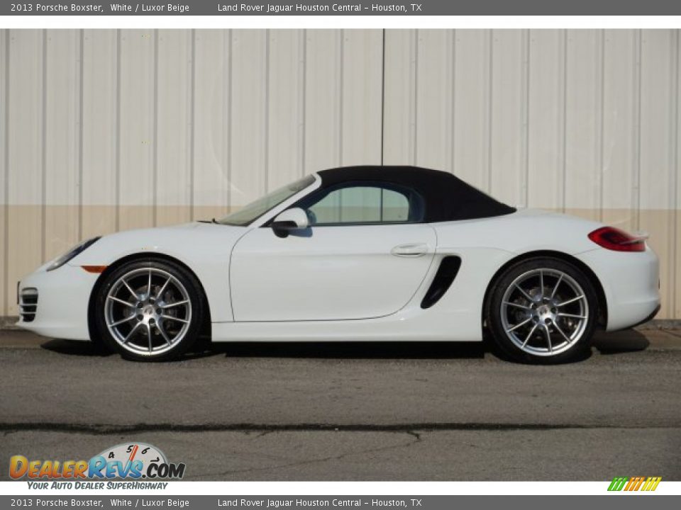 2013 Porsche Boxster White / Luxor Beige Photo #4