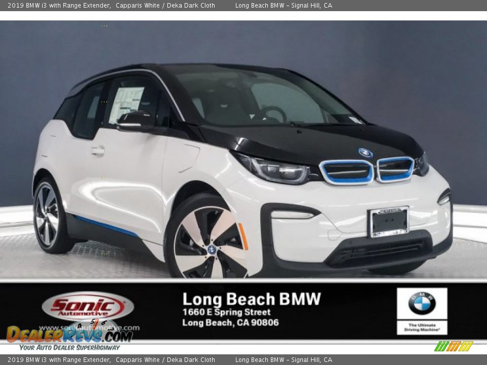 2019 BMW i3 with Range Extender Capparis White / Deka Dark Cloth Photo #10