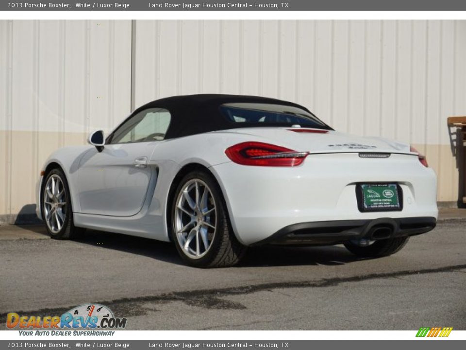 2013 Porsche Boxster White / Luxor Beige Photo #7