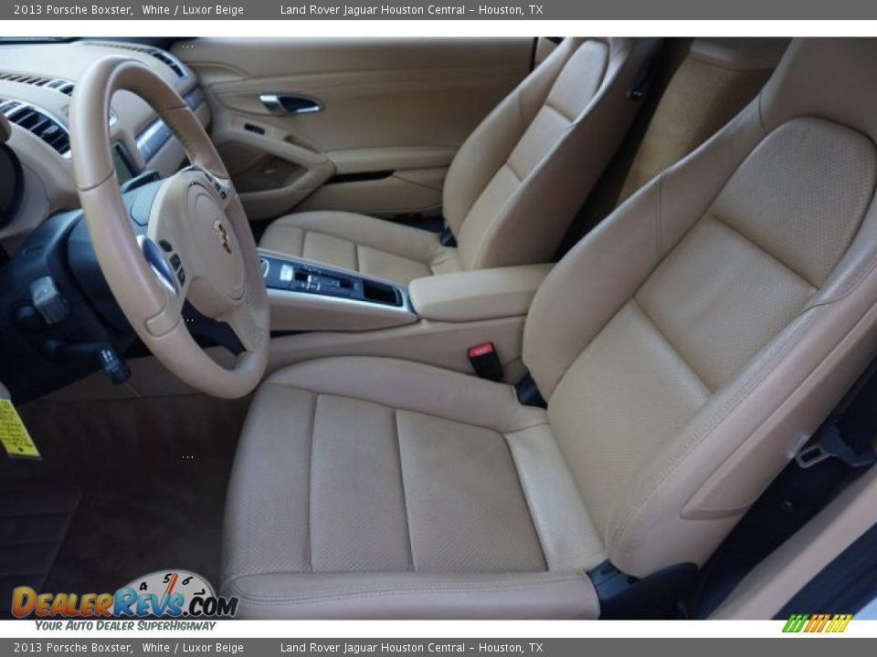2013 Porsche Boxster White / Luxor Beige Photo #11