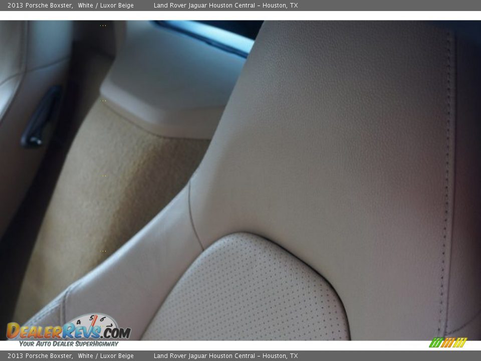 2013 Porsche Boxster White / Luxor Beige Photo #13