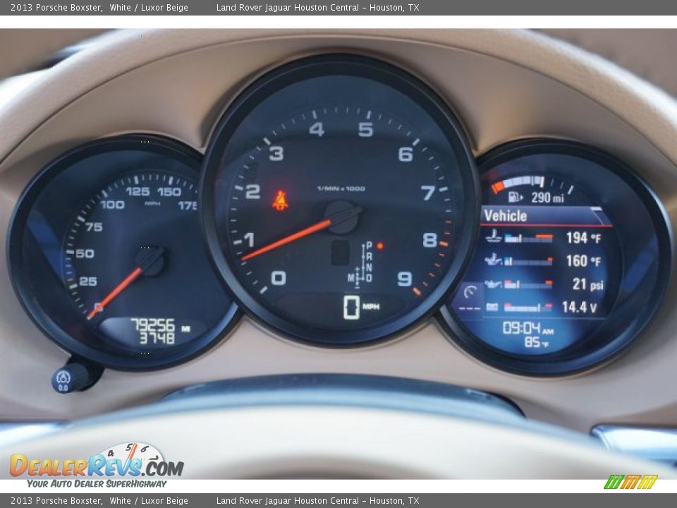 2013 Porsche Boxster White / Luxor Beige Photo #14