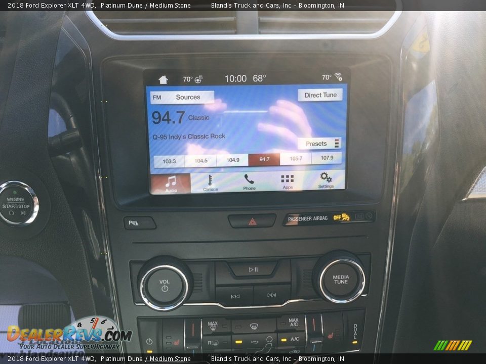 2018 Ford Explorer XLT 4WD Platinum Dune / Medium Stone Photo #22
