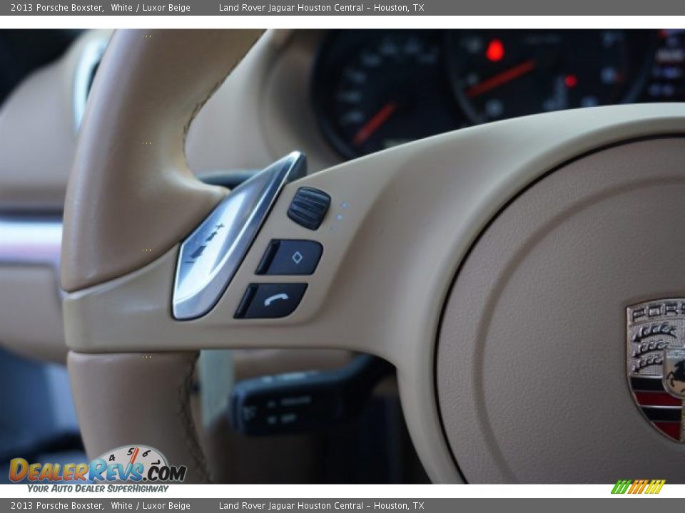 2013 Porsche Boxster White / Luxor Beige Photo #17