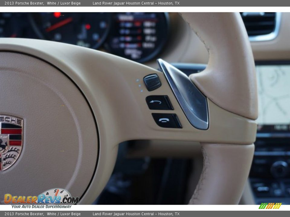 2013 Porsche Boxster White / Luxor Beige Photo #18