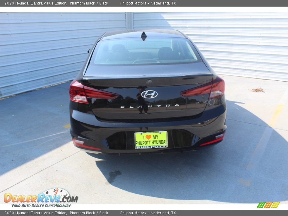 2020 Hyundai Elantra Value Edition Phantom Black / Black Photo #6