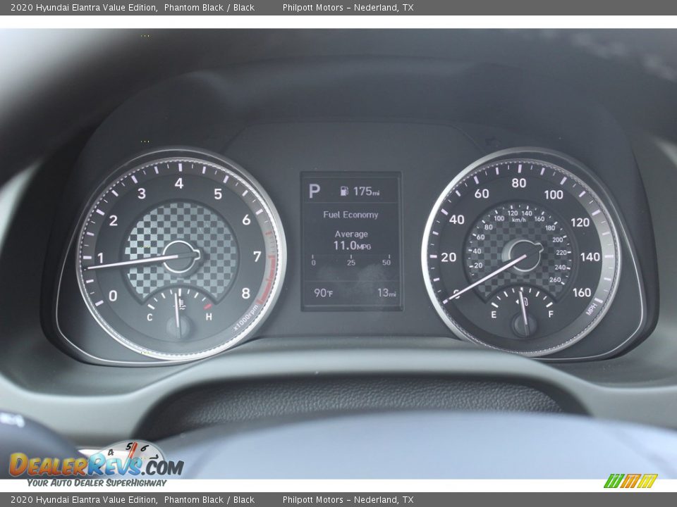 2020 Hyundai Elantra Value Edition Phantom Black / Black Photo #12