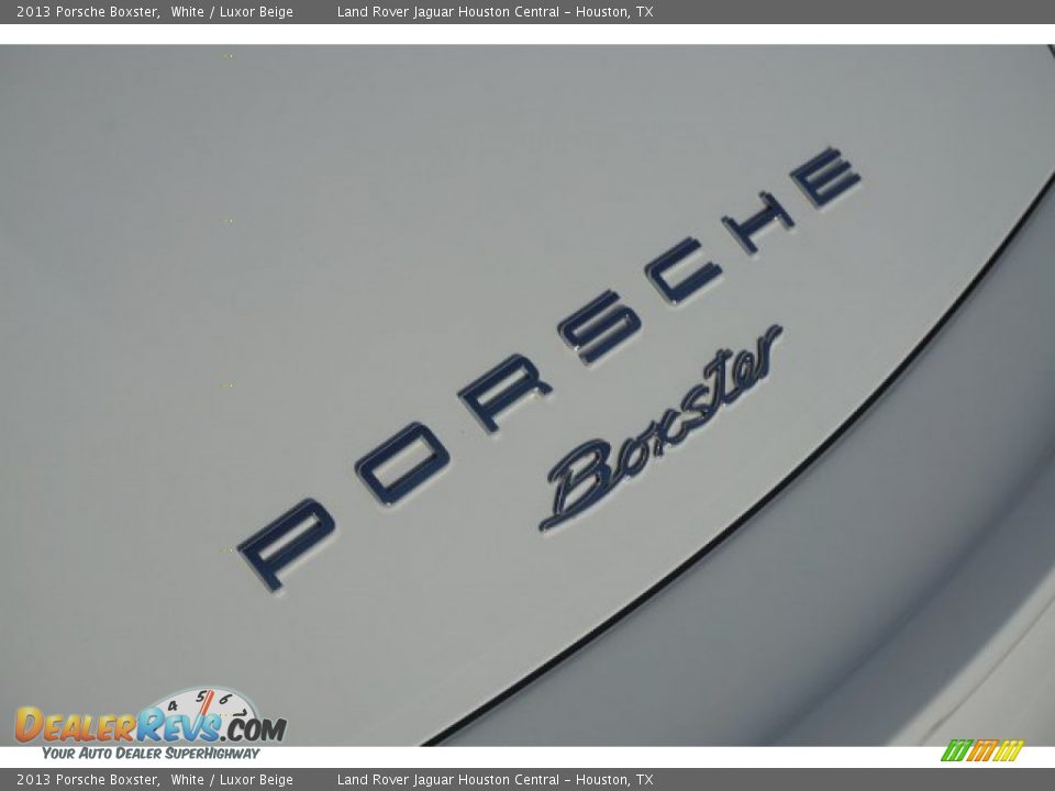 2013 Porsche Boxster White / Luxor Beige Photo #30