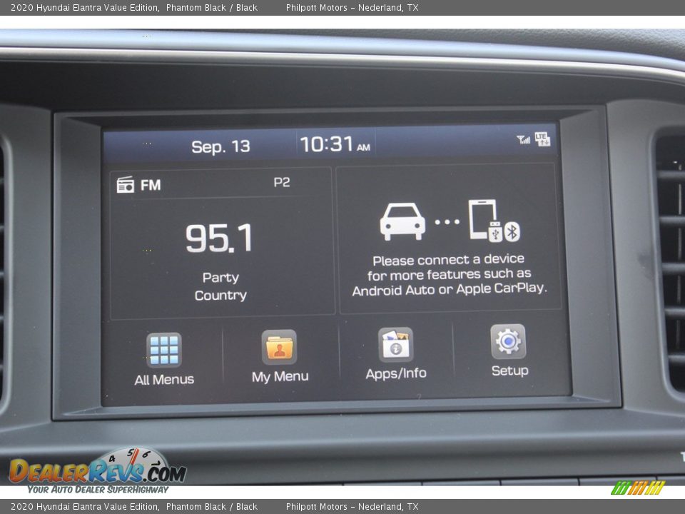 2020 Hyundai Elantra Value Edition Phantom Black / Black Photo #14