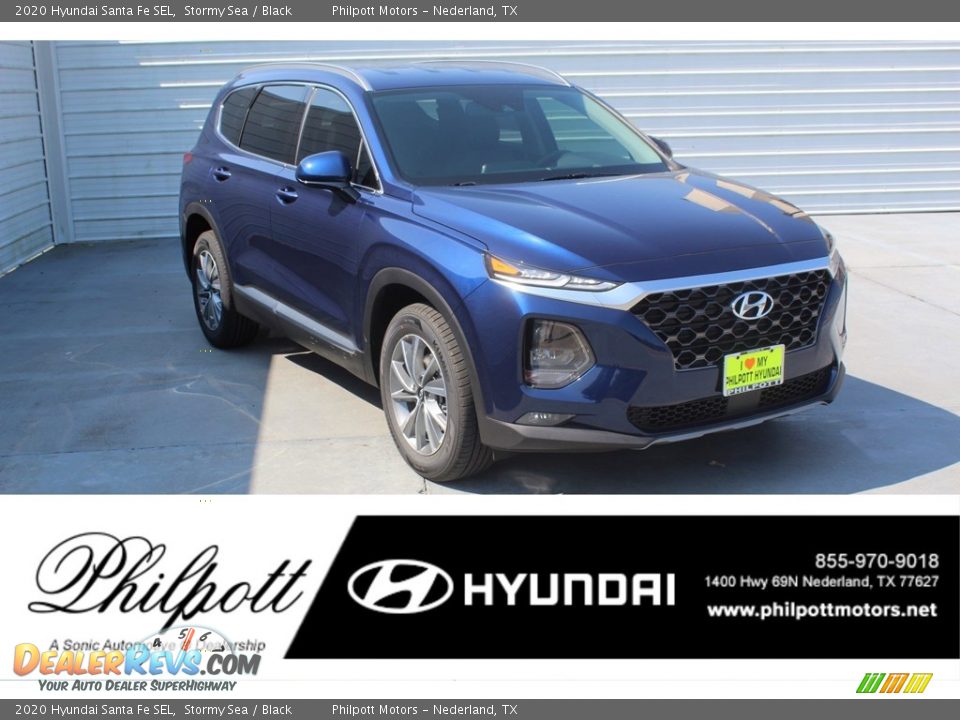 2020 Hyundai Santa Fe SEL Stormy Sea / Black Photo #1