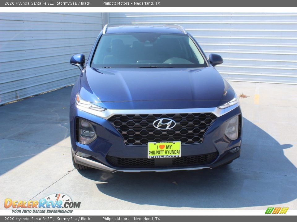 2020 Hyundai Santa Fe SEL Stormy Sea / Black Photo #3