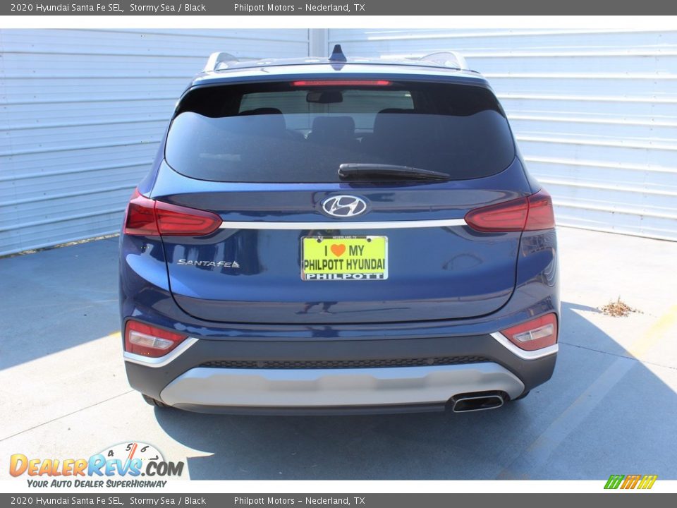2020 Hyundai Santa Fe SEL Stormy Sea / Black Photo #7