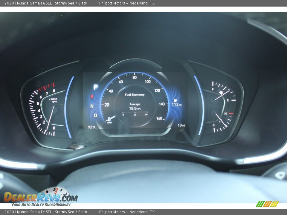 2020 Hyundai Santa Fe SEL Stormy Sea / Black Photo #11