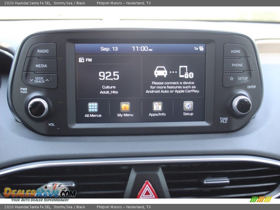 2020 Hyundai Santa Fe SEL Stormy Sea / Black Photo #13