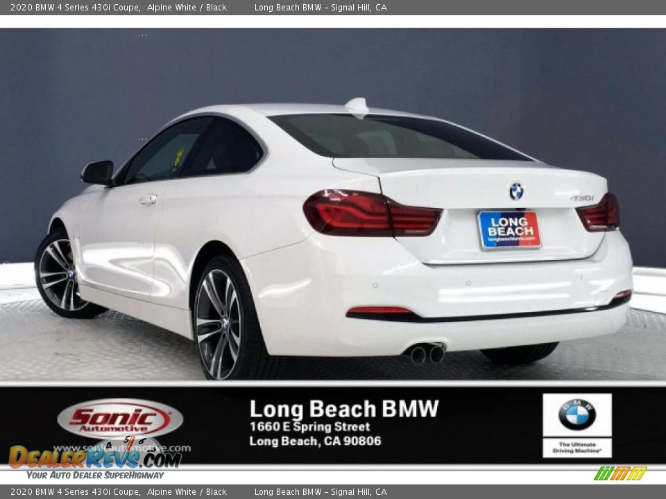 2020 BMW 4 Series 430i Coupe Alpine White / Black Photo #2