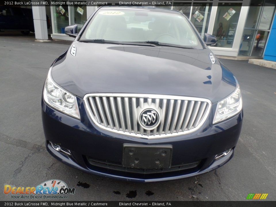 2012 Buick LaCrosse FWD Midnight Blue Metallic / Cashmere Photo #2