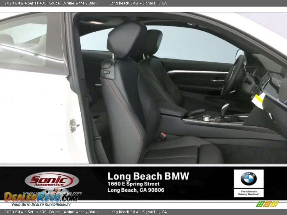 2020 BMW 4 Series 430i Coupe Alpine White / Black Photo #7