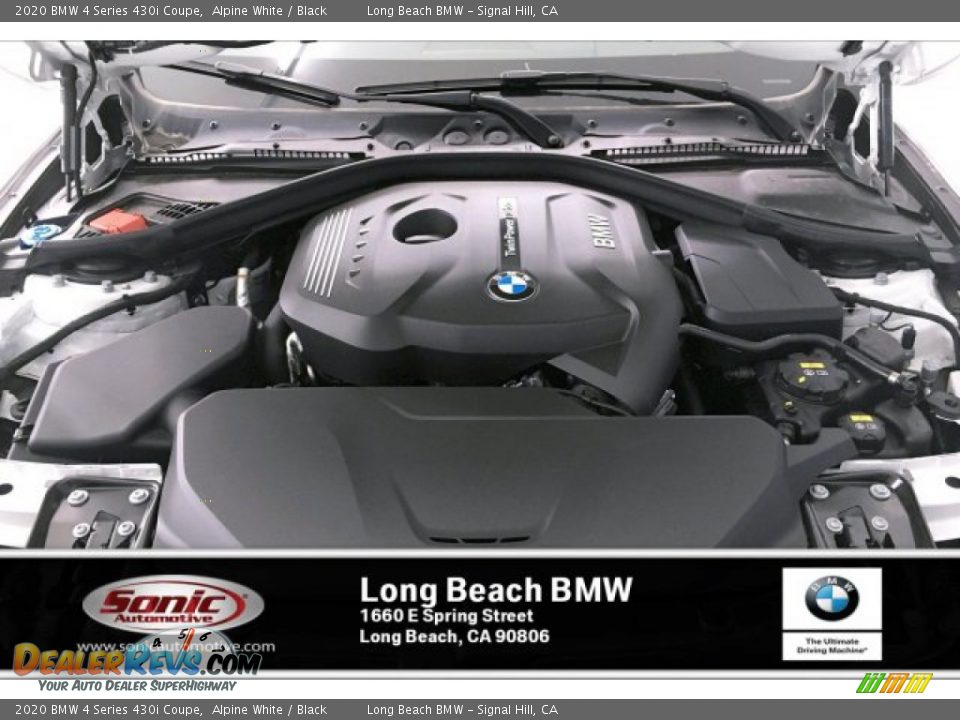 2020 BMW 4 Series 430i Coupe Alpine White / Black Photo #8
