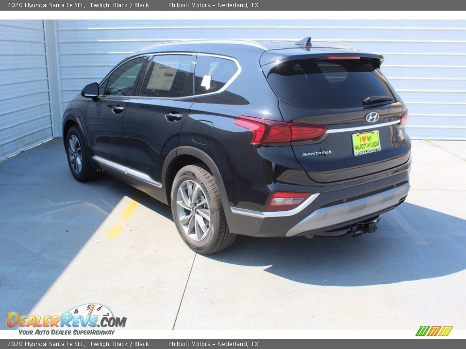2020 Hyundai Santa Fe SEL Twilight Black / Black Photo #6