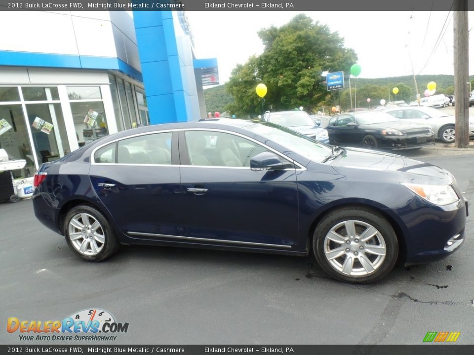 2012 Buick LaCrosse FWD Midnight Blue Metallic / Cashmere Photo #5