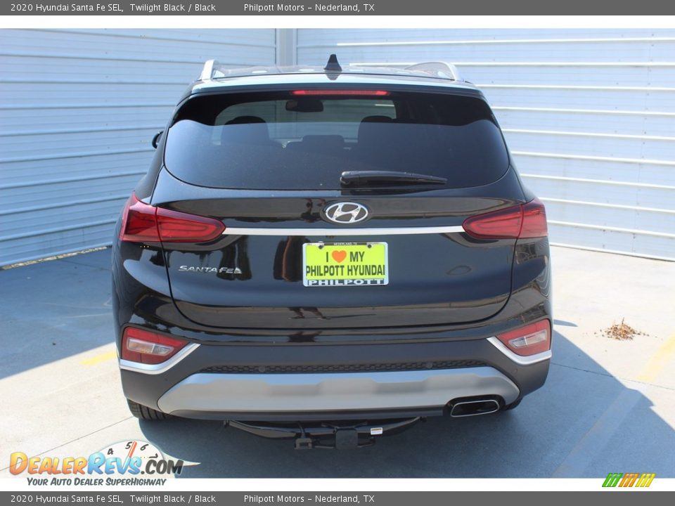 2020 Hyundai Santa Fe SEL Twilight Black / Black Photo #7