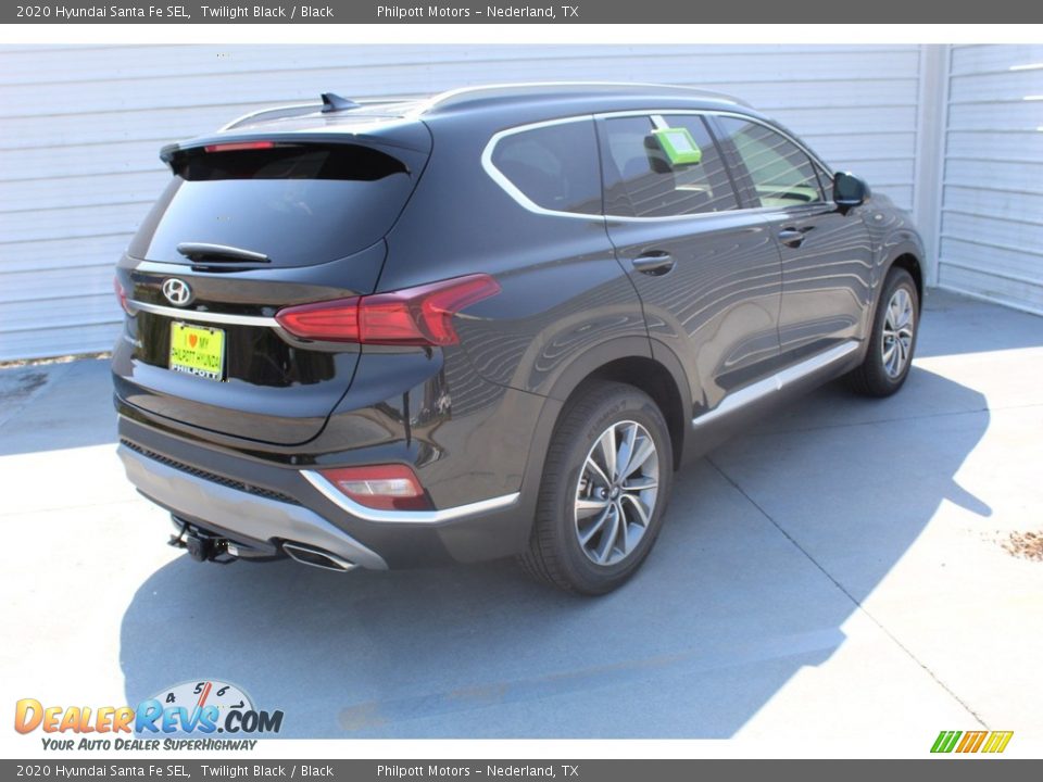 2020 Hyundai Santa Fe SEL Twilight Black / Black Photo #8