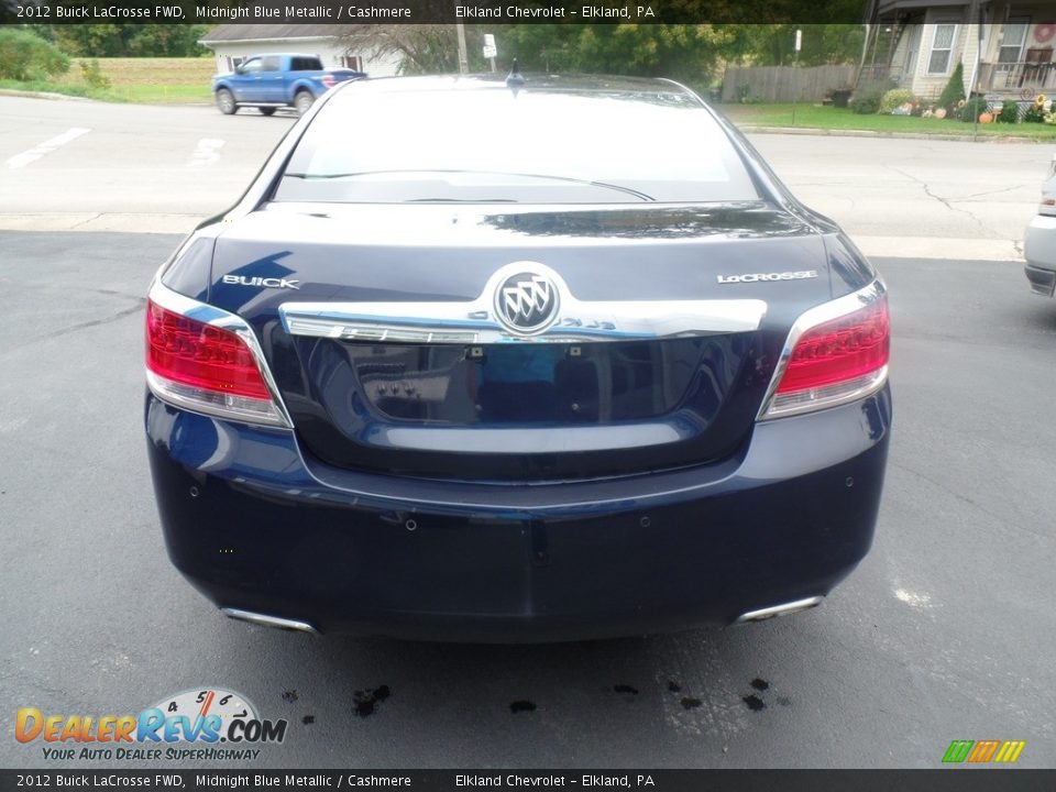 2012 Buick LaCrosse FWD Midnight Blue Metallic / Cashmere Photo #7